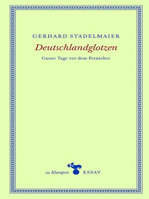 cover image of Deutschlandglotzen